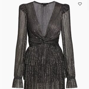 Sabina Musayev Glittering Black Dress